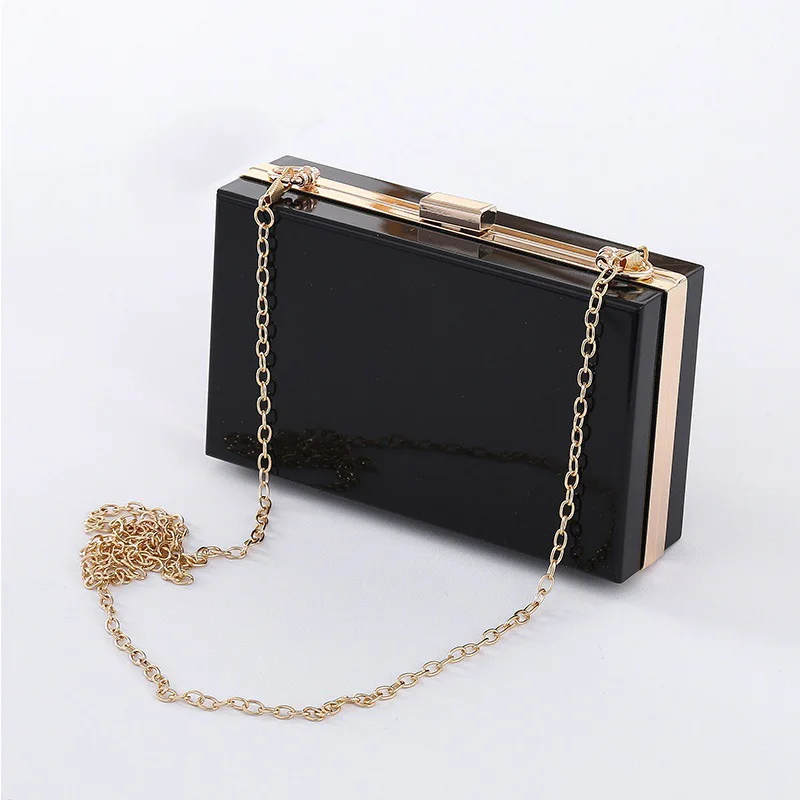 

2019 Female Candy Colors Evening Bags Women Bags Wedding Shiny Handbags Transparent Clutches Chain Shoulder Bag BS88