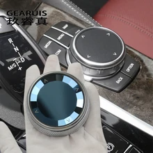 Auto Styling kristall Multimedia Tasten schalter Knob Abdeckung Aufkleber für BMW 5 6 7 serie G30 G38 G32 X3 G01 x4 G02 Auto Zubehör