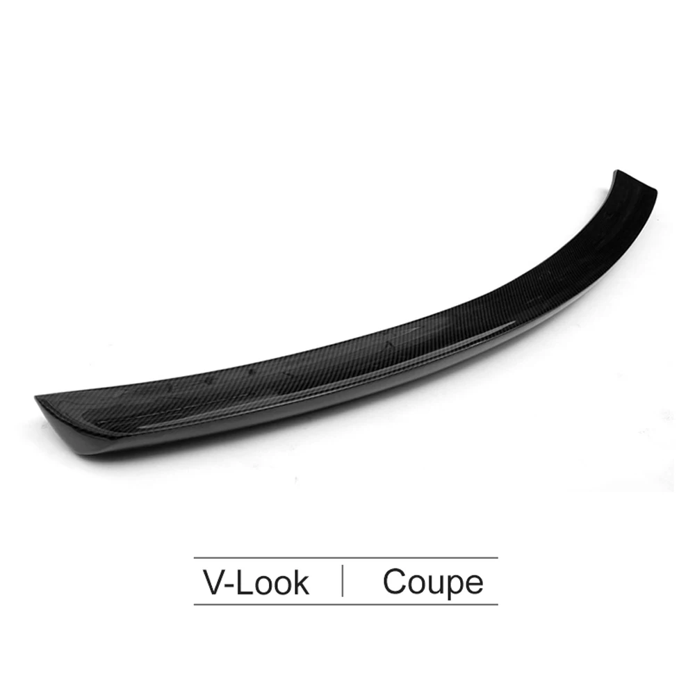 V 2-door Для Benz W204 C180 C200 C260 C280 C300 C74 2010- карбоновый спойлер Крылья - Цвет: V 2-door