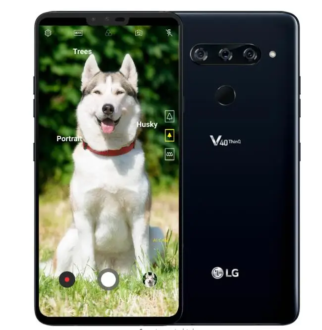 Разблокированный LG V40 ThinQ 6," Qualcomm845 6 ГБ ОЗУ 64 Гб/128 Гб ПЗУ 3+ 2 камеры(без иврита/польского языка