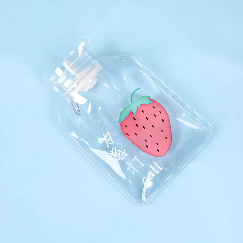 Big strawberry Милые прозрачные грелки с теплым животом сокровище грелка для рук с героями мультфильмов заполненные мини портативные грелки - Цвет: Big strawberry