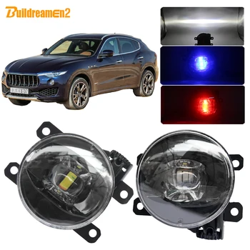 

Buildreamen2 2 X Car LED Lens Fog Light With Devil Eye DRL Adjustable Light Beam H11 12V For Maserati Levante 2016 2017 2018