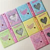 SKYSONIC Lovely Heart 3 Inch Photo Album Flower Bear Idol Storage Collection Book 20 Sheets PP Refill Bags Card Holder 6