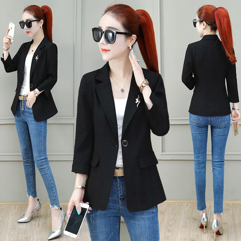 

[9z18162] 2019 Autumn New Style Women's Fashion Small Suit Coat