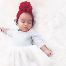 

New Baby Gold Velet Beanie With Mesh Flower Girls Hair accessories Bebes Hair Flower Hat Winter Warm Head Hoop Kids Cap Turban