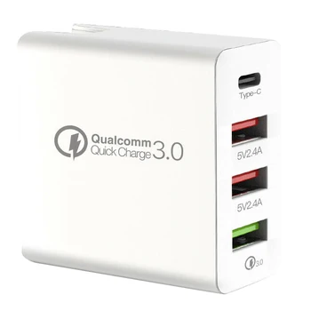 

Promotion--48W Quick Charge 3.0 Type C Usb Charger Adapter For Iphone Xiaomi Samsung Fast Charger Mobile Tablet Charger (EU Plug