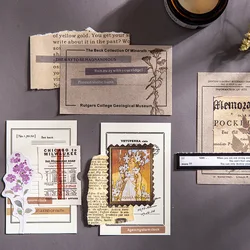 Bloc Notes Vintage rétro, étiquette Mini, bloc Notes, en papier, pour Journal poubelle, Scrapbooking, vente au détail, papeterie, 30 pièces 