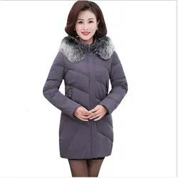 2019 зимняя куртка женская парка верхняя одежда женская куртка с воротником из искусственного меха размера плюс 5XL толстое длинное женское