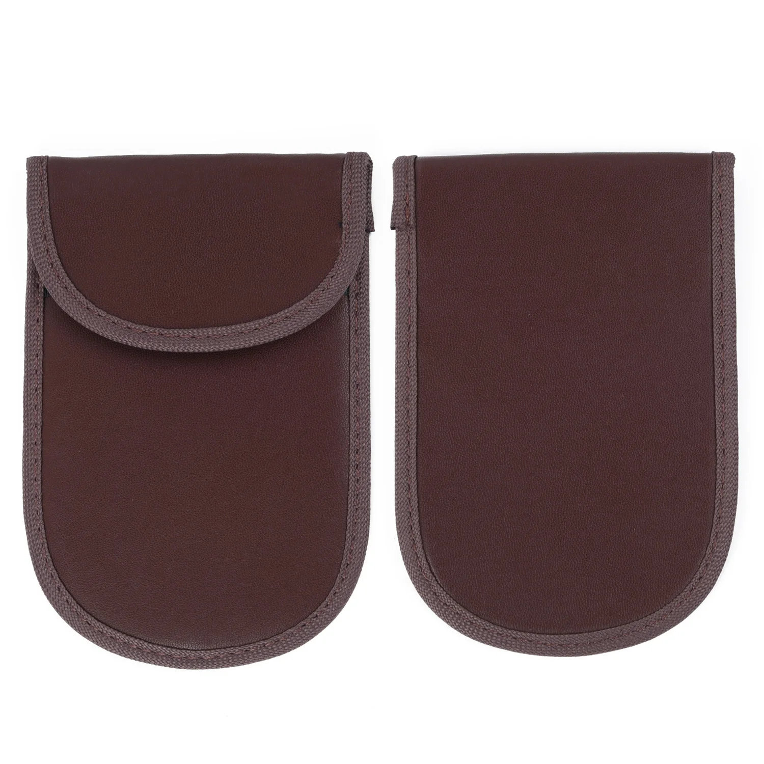 Чехол для автомобильных ключей чехол коричневого цвета с блокировкой сигнала