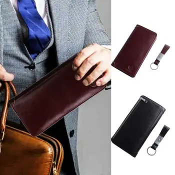 

New Fashion Men's Genuine Leather Wallet Bifold ID Card Holder Checkbook Long Clutch Purse