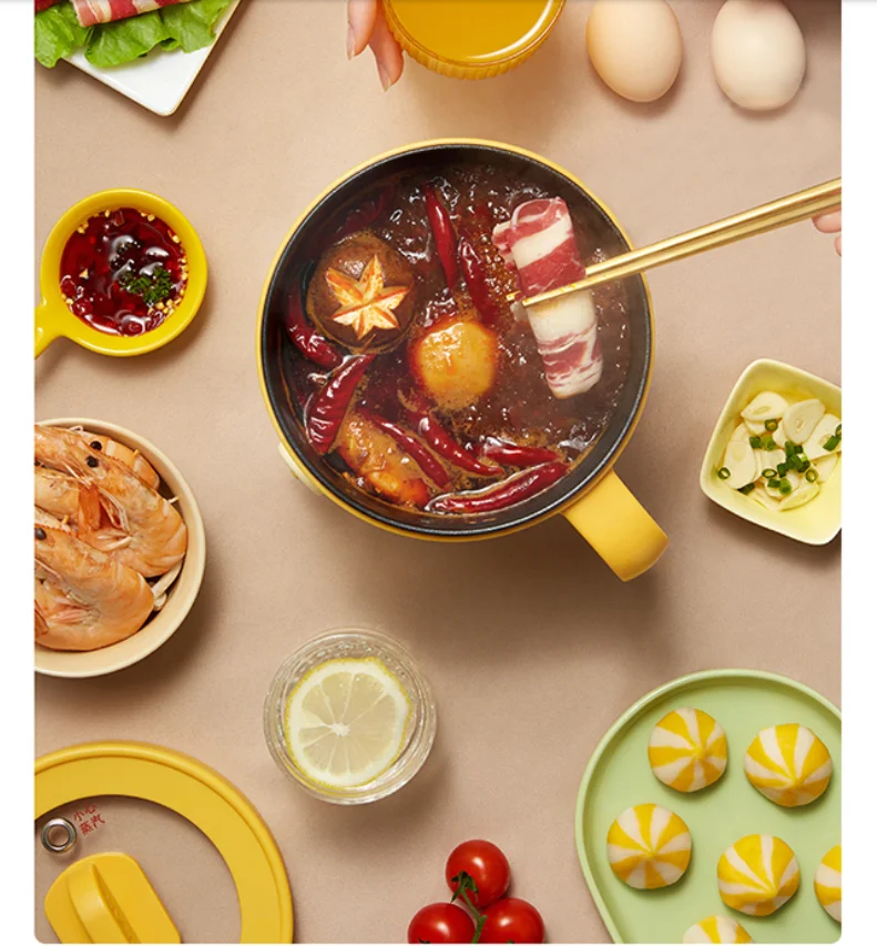 Description Picture 4 of item220V 1L Mini Electric Rice Cooker Non-stick Food Cooking Machine Household Electric Hot Pot Portable Hotpot Making Machine