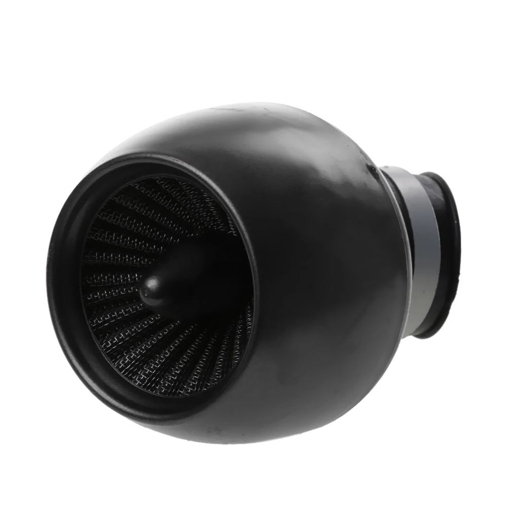63mm Black Apple Shape Car Inlet Cold Air Intake High Flow Filter Cleaner