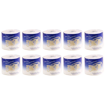 

10 Roll Toilet Paper Bathroom Kitchen Toilet Tissue Paper Degradable Roll Paper For Workshop Restaurant Bathroom Tissue Paper