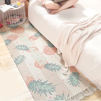 

Decorative Mat Carpet Cotton Carpet Fresh Contracted Multi Size Pineapple Nordic Style Home Dining Room Bedroom Decoration Sofa