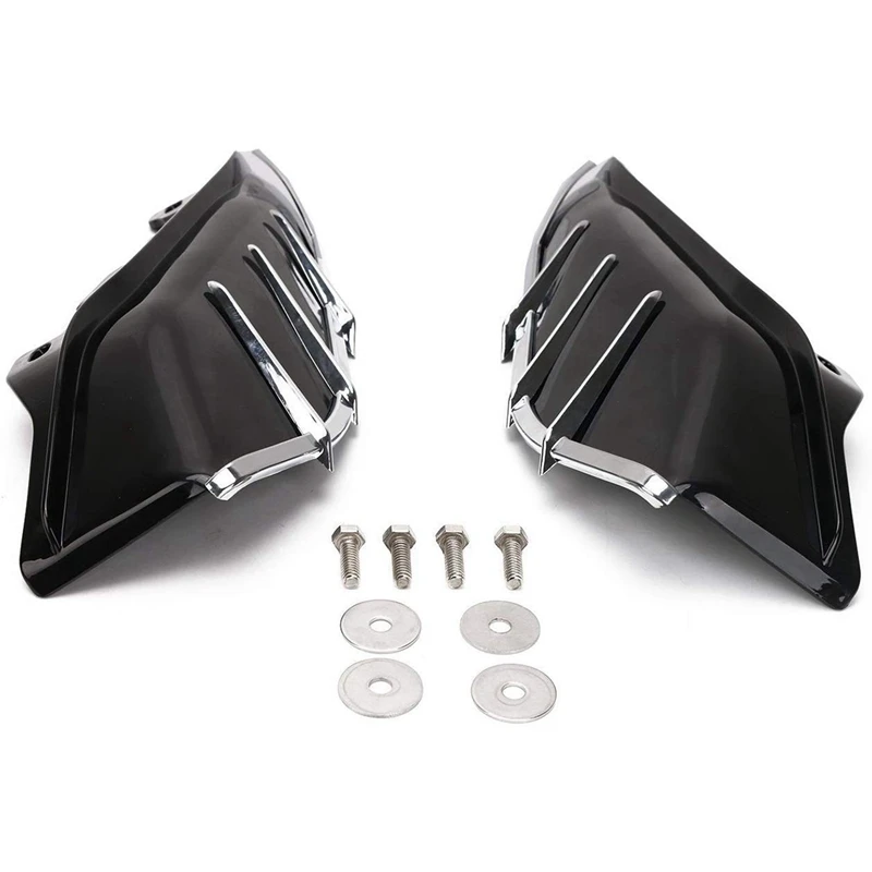 Средняя рамка воздушный дефлектор планки совместимый для Harley Touring Road King Tri Glide 2009- черный