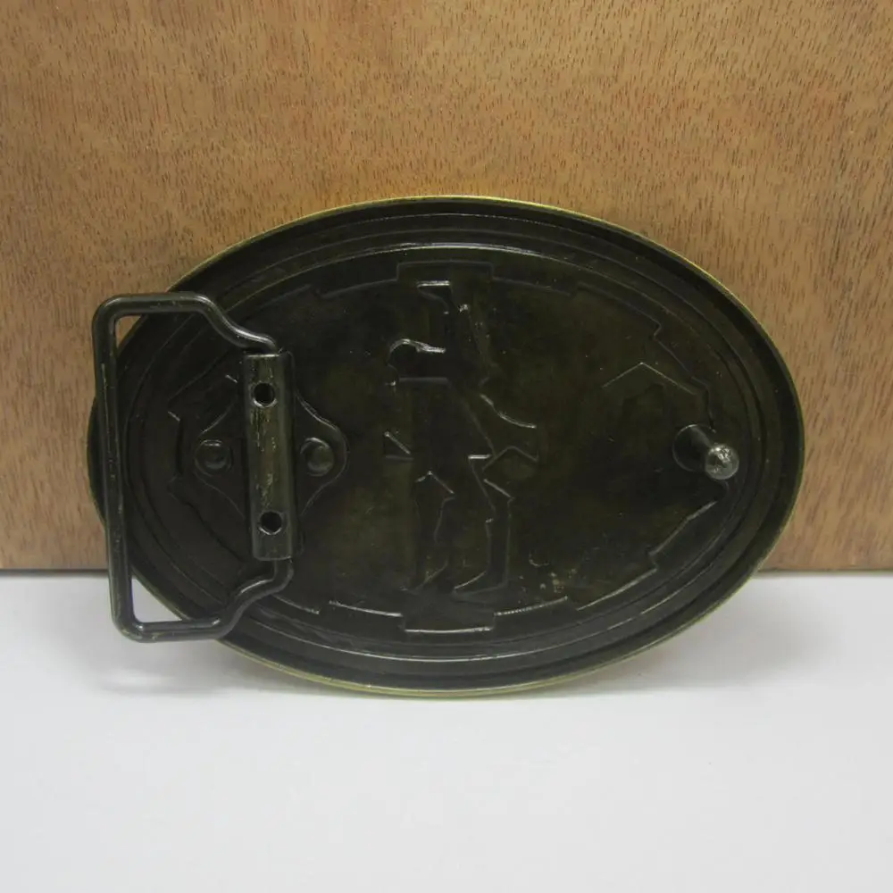 Cool Oval Music Belt Buckle Rock Punk Belt Buckle with 3.8-4cm Belts Musician Style Men Clothing Accessories Cowboy Waist Hooks