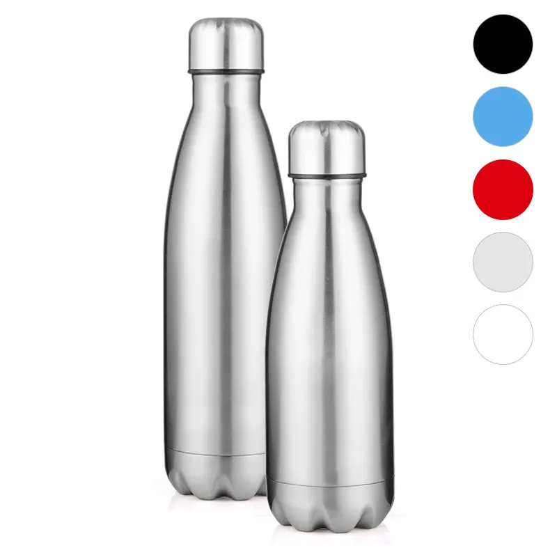 350/500/750/1000ml Water Bottle Cola Double-wall Vacuum Flask Stainless Steel Insulated Thermos Outdoor Travel Sport Girl | Дом и сад