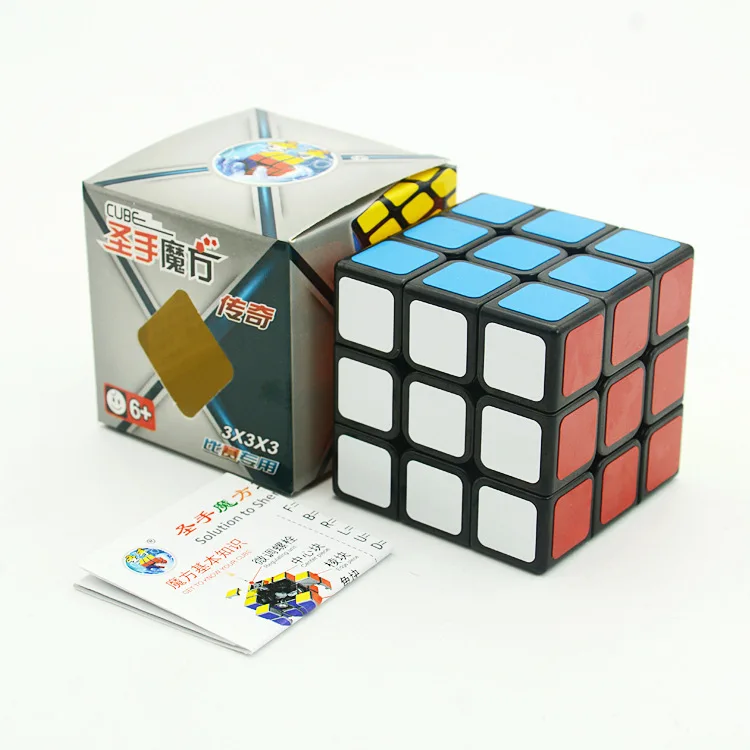 Самые дешевые Новые Shengshou Legend S 3x3x3 черные Волшебные кубики профессиональные 3x3 скоростные кубики Пазлы 3 на 3 скоростные кубики развивающие игрушки - Цвет: black