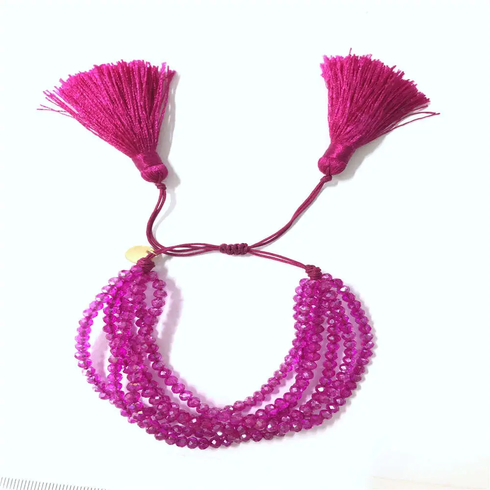 SHINUSBOHO MIYUKI браслет Сердце Пара Pulseras Mujer Moda сглаза нарукавная повязка ювелирные изделия Фиолетовый Кристалл Браслеты для женщин Handmad