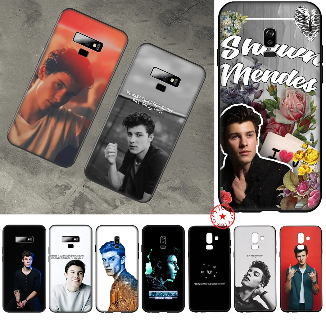 Черный мягкий силиконовый чехол Singer Shawn Mendes для samsung Galaxy A70S A20E A2 J4 J6 Plus Core J7 Duo J8 TPU |