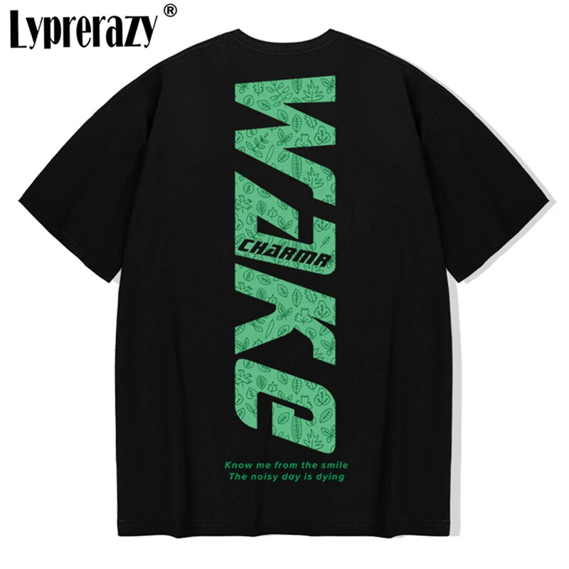 

Lyprerazy, мужская повседневная футболка в стиле хип-хоп, летние свободные футболки с круглым вырезом, хлопковая уличная футболка с коротким рукавом