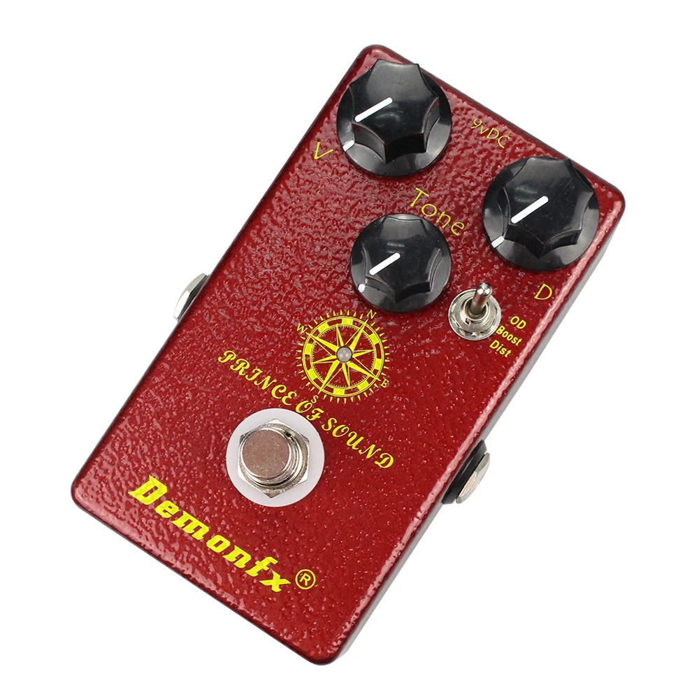 efeito guitarra pedal overdrive impulso distorção príncipe de tom