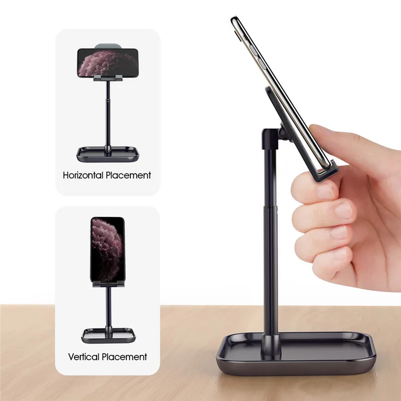  LINGCHEN Desktop Phone Stand for iPhone X XS MAX iPad Universal Mobile Tablet Phone Holder Desk For