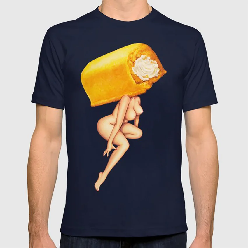 Twinkie футболка для девочек поп-арт винтажный сюрреалистический Торт Шоколад pin up Женская еда