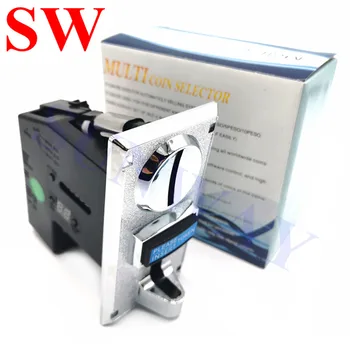 

1PC Alloy Panel Coins Selector Acceptor 6 Kinds Different for Arcade Video Games Vending Machine Part and Coin-Operated Machines
