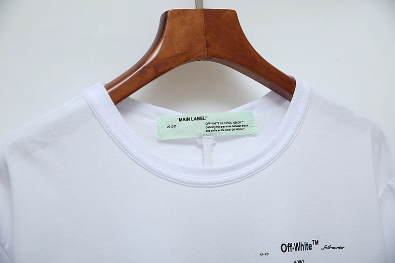 19ss Off-White OW line Dot arrow для мужчин и женщин, унисекс, модные модели для влюбленных пар, хлопковая Повседневная футболка с круглым вырезом и коротким рукавом