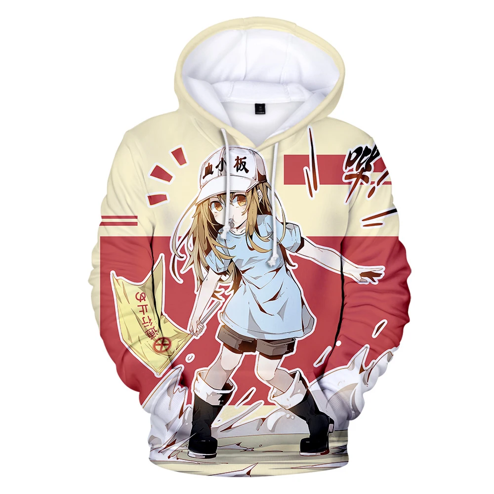 

New Fashion Children Cute Cells at Work 3D Hoodie Sweatshirt Kid's Boys/Girls Cells at Work Anime Hoodies Pullovers Streetwear