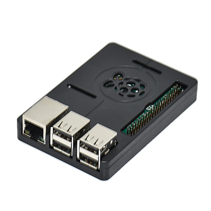 V8 ABS Защитный корпус Оболочка Чехол Крышка для Raspberry Pi B+/2/3 Модель B(черный