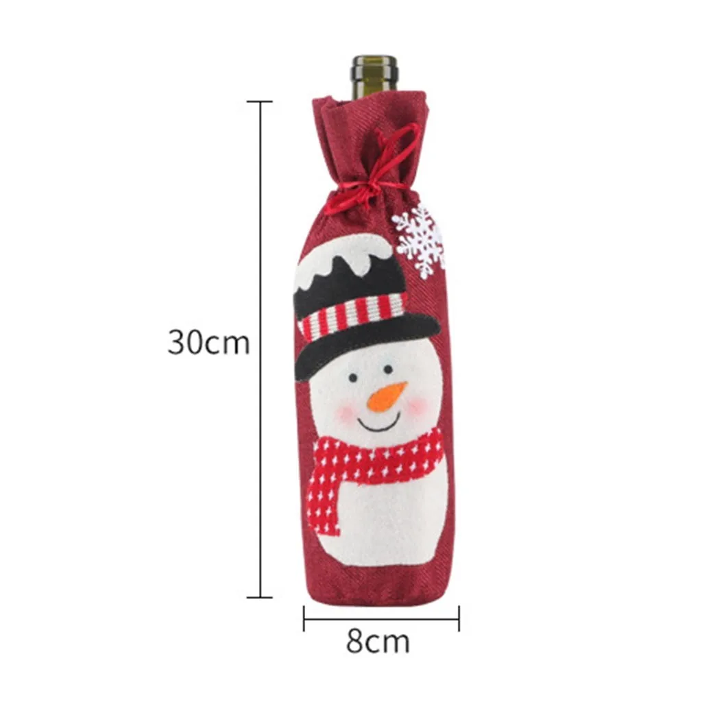 Merry Christmas Santa Wine чехол для бутылки рождественские праздничные вечерние украшения для стола рождественские украшения для подарков для дома navidad