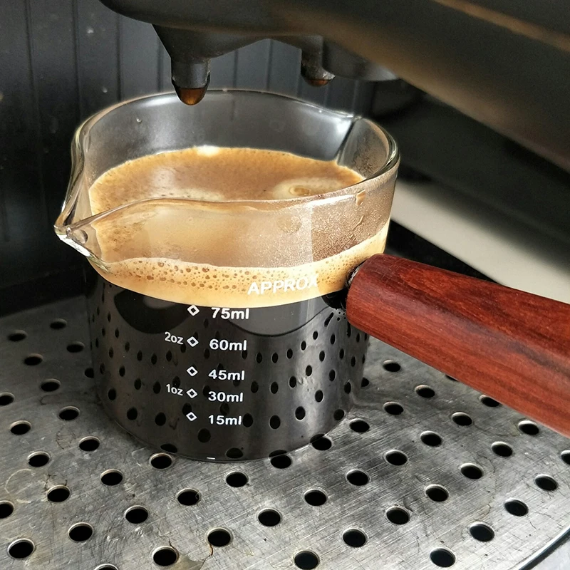 Measuring Cup Double Pour Spout Heat Resistant Glass 75ml