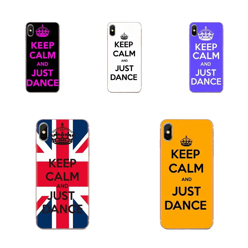 Прозрачный мягкий чехол Keep Calm And Just Dance Uk для Samsung Galaxy A51 A71 A81 A90 5G A91 A01 S11 S11E S20 Plus Ultra |