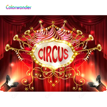 

Circus Backdrop A big party red Photography Background For Photo Studio Children Birthday Party