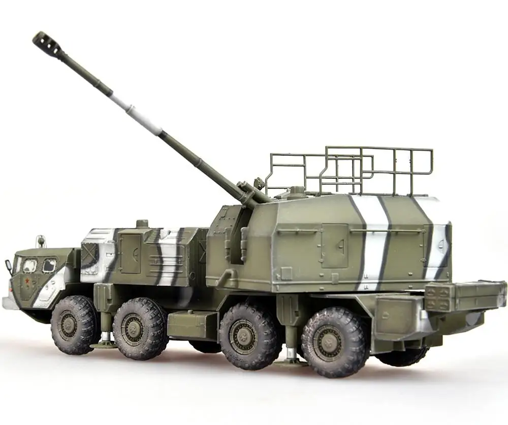 Русский A-222 130 мм БЕРЕГОВОЕ орудие обороны BEREG 1/72 Танк модель сбора