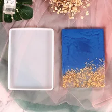 Rectangle Silicone Casting Epoxy Molds For DIY Resin Tray Coaster Jewelry Findings Tools Uv Epoxy Mould Handmade Artcraft Making