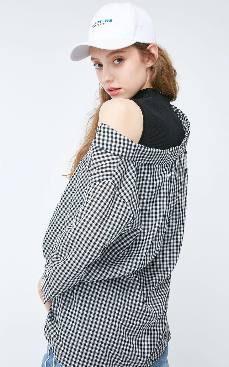 Vero Moda Новое поступление женский Двухсекционный вязаный жилет клетчатая рубашка | 318431505
