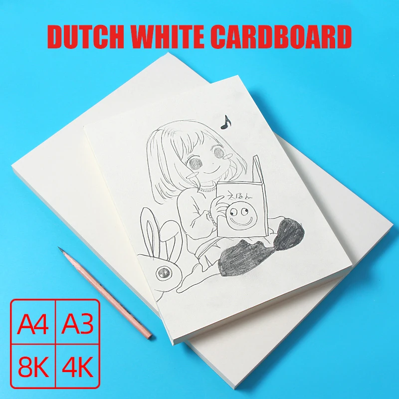 A3 A4 White Kraft Paper Diy Card Making 120g 180g 230g 300g 400g Craft Paper Thick Paperboard Cardboard 50pcs/lot Or 50pcs/lot