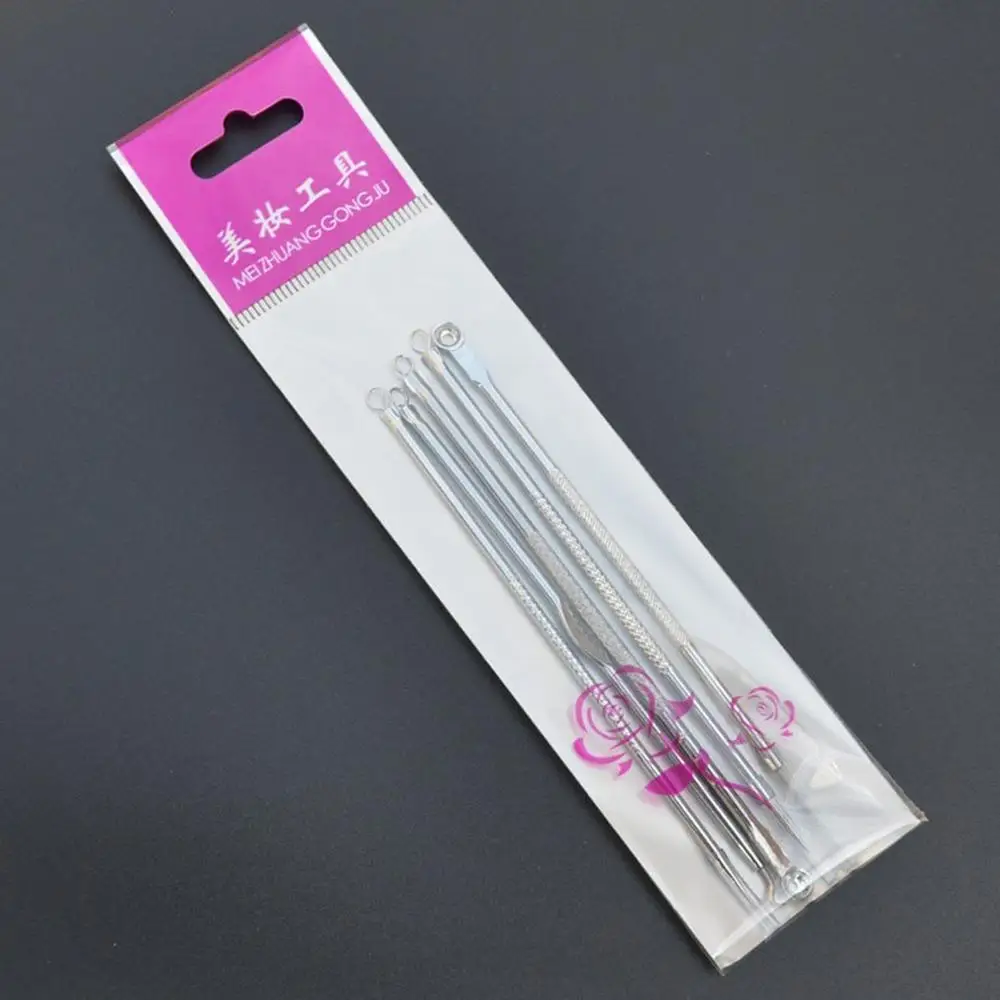 

5Pc/Set Acne Blackhead Removal Needles Carbon Steel Blackhead Comedone Acne Removal Tool Extractor Remover Needles Pimple Kit