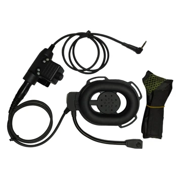 

HD01 Bowman Elite II Headphone with U94 PTT Z113 Standard Edition Adapter for Yaesu VX-3R VX-110 FT-10R Two Way Radio