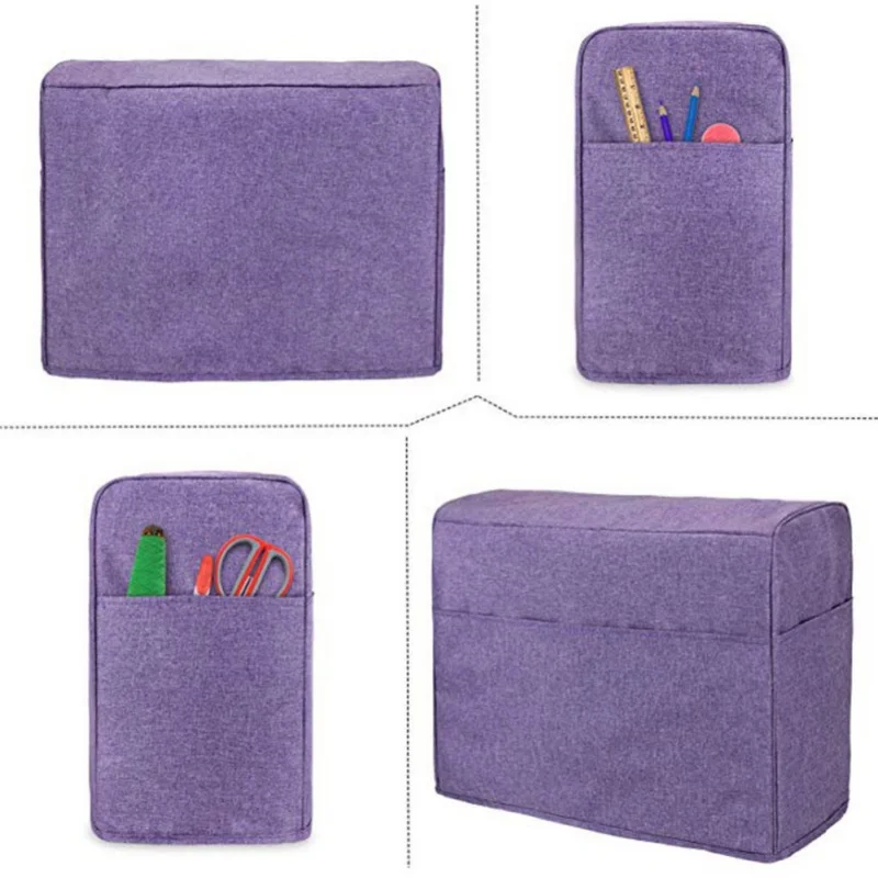  Sewing Machine Dust Cover With Convenient Pockets For Extra Accessories Protective Waterproof Unive