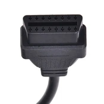 

OBD Adapter Cable Female 3 Pin Diagnostic cord Black OBD2 16Pin Adapter For Honda 30cm