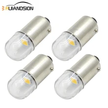 4x T11 ba9s T4W bax9s H6W bay9s H21W 1 SMD 2835 Светодиодный 6В постоянный ток Клин пинбол игровой автомат Clearance боковой автомобильный светильник лампа теплого белого света