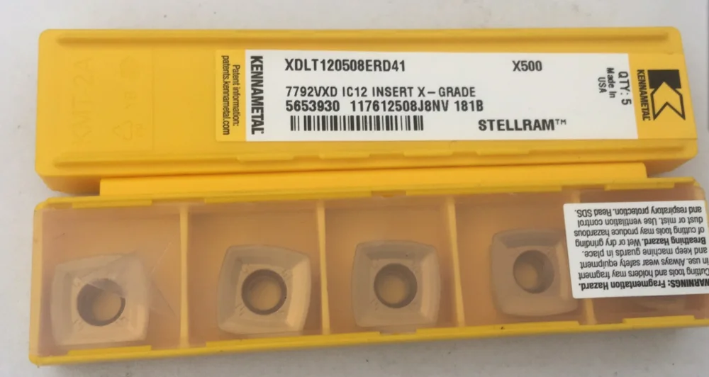 10 шт. KENNAMETAL твердосплавная вставка XDLT120508ERD41 X500