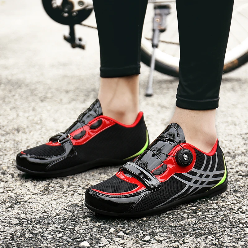 Мужская и Женская Профессиональная обувь для шоссейного велосипеда велосипедная обувь дышащие кроссовки для велоспорта Ультралегкая Спортивная велосипедная обувь