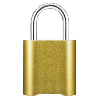 

Smart Fingerprint Bluetooth Rechargeable Keyless Padlock Unlock Waterproof Home Security App IOS Shared Door Lock