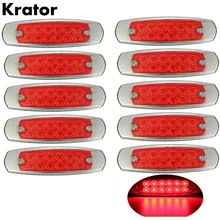 Krator 10 шт. 12 В красный 6,1" СВЕТОДИОДНЫЙ Датчик дорожного просвета 12 Светодиодный Соединительный прицеп