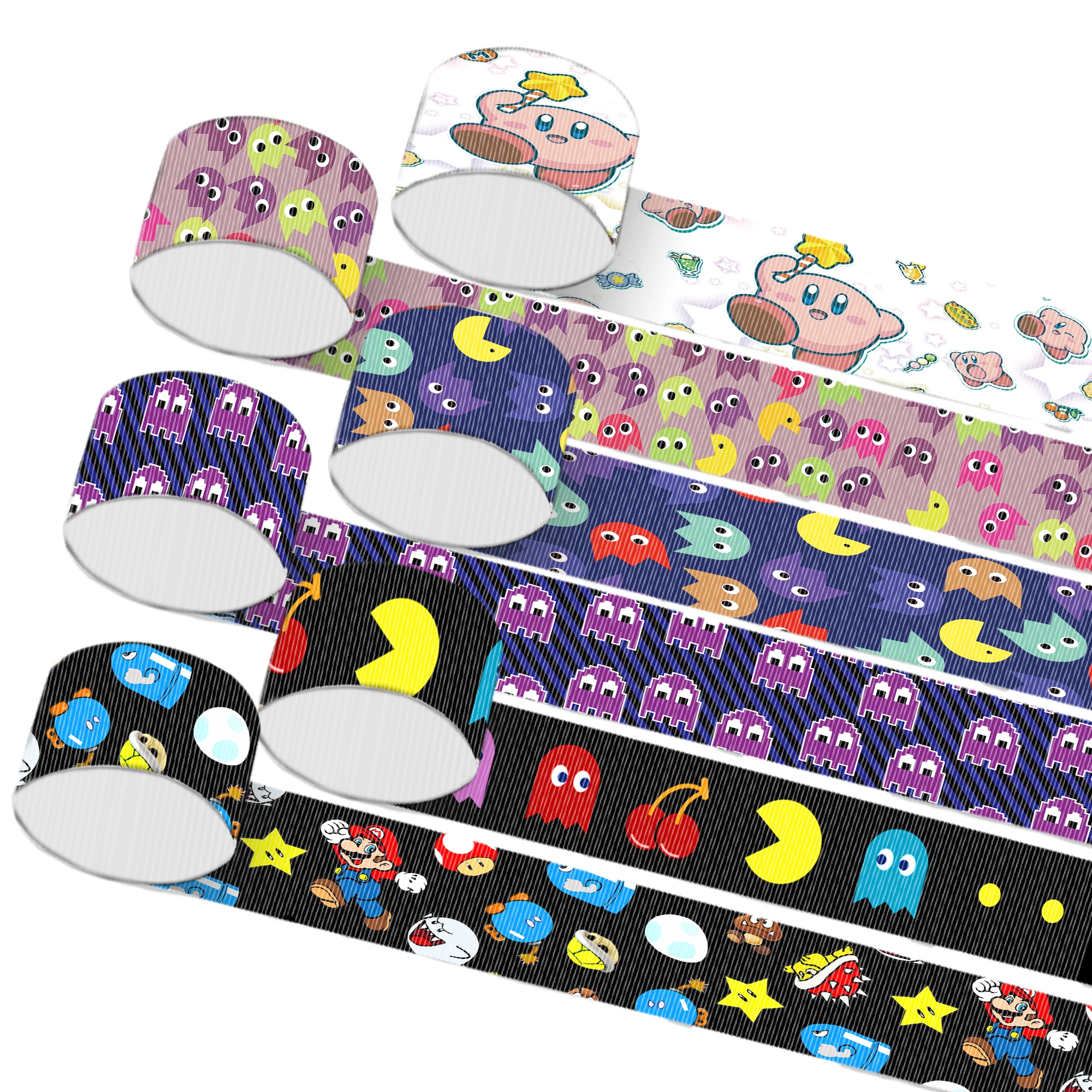 Multi Sized Game Printed Grosgrain Ribbon Polka For Cartoon Character Party DIY Hair Bow Decoration Accessories 5 Yards ribbon decoration,ribbon supplies,grosgrain ribbon,sewing ribbon